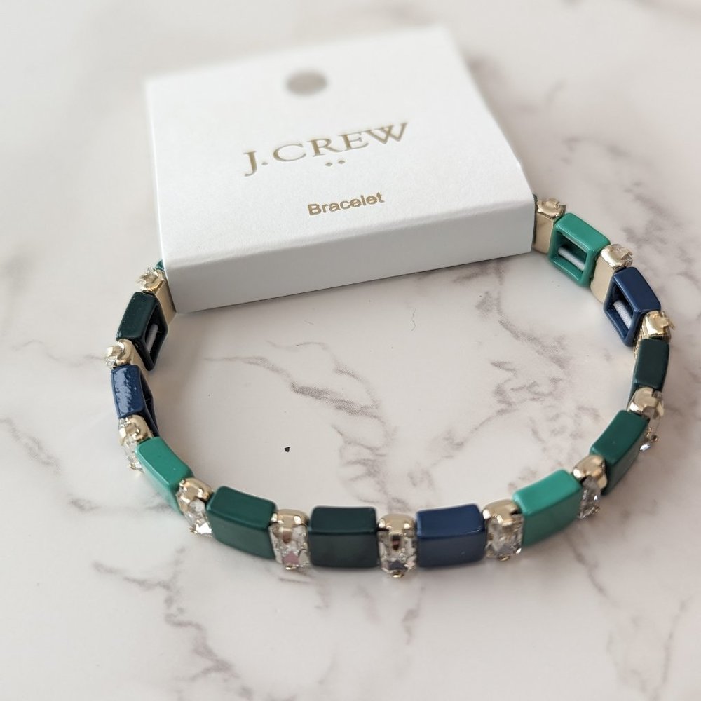 J.Crew Factory Crystal Gem Bracelet
